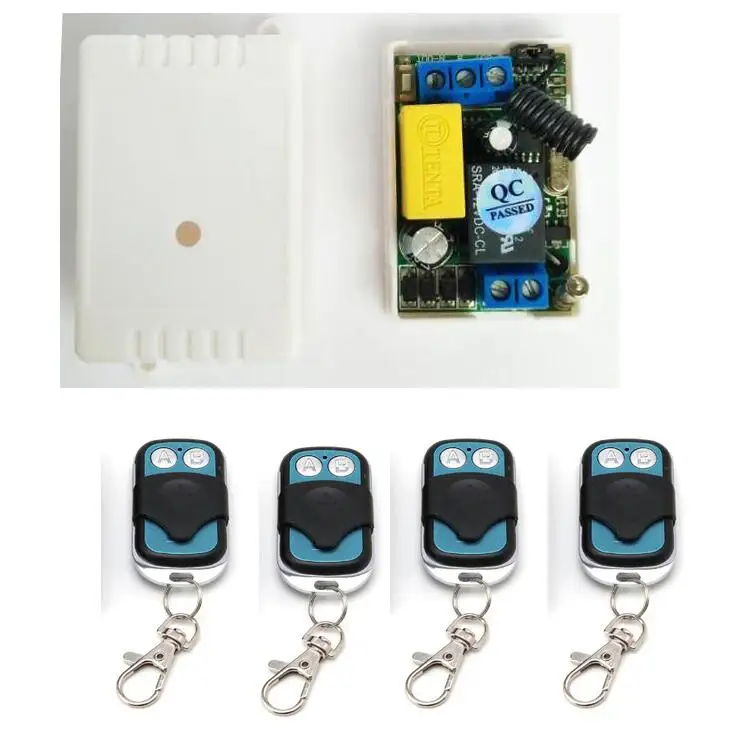 AC 220V 1CH Relay 315MHz/433mhz Wireless RF Remote Switch 1~2Transmitter+ Receiver | Электроника
