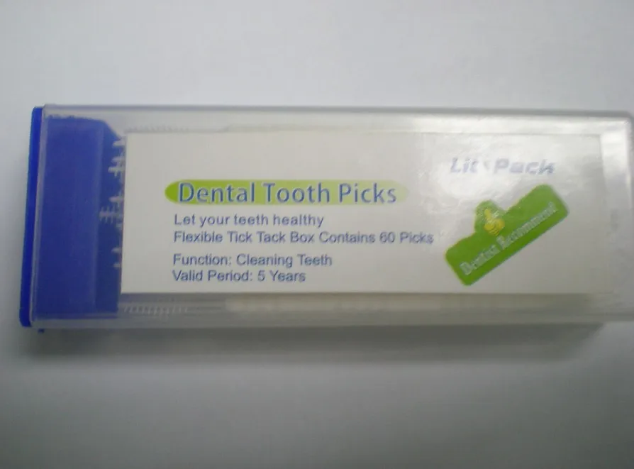 

125 cases 7500pcs Lit-Pack oral hygiene Dental Tooth Picks Toothpick Dental flosser stick toothpick Dentist