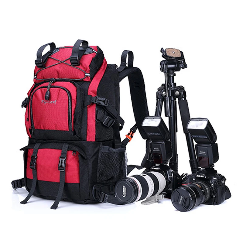 

Digital Camera Backpack Outdoor Travel Hiking Waterproof Nylon DSLR Laptop Bag with Shockproof Liner for Nikon Sony Canon 5D 7D