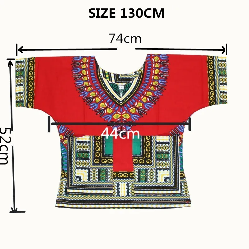 African Style T Shirt Children Costume Kids Child New Fashion Design Traditional African Clothing Print Dashiki T-shirt For Boys and Girls
