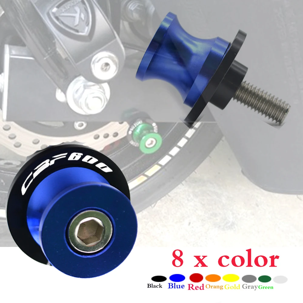 

For Honda CBF600/SA CBF 600 2010 2011 2012 2013 8mm Motorcycle Swingarm Spools Slider Swingarm Stand Screws Slider Protector