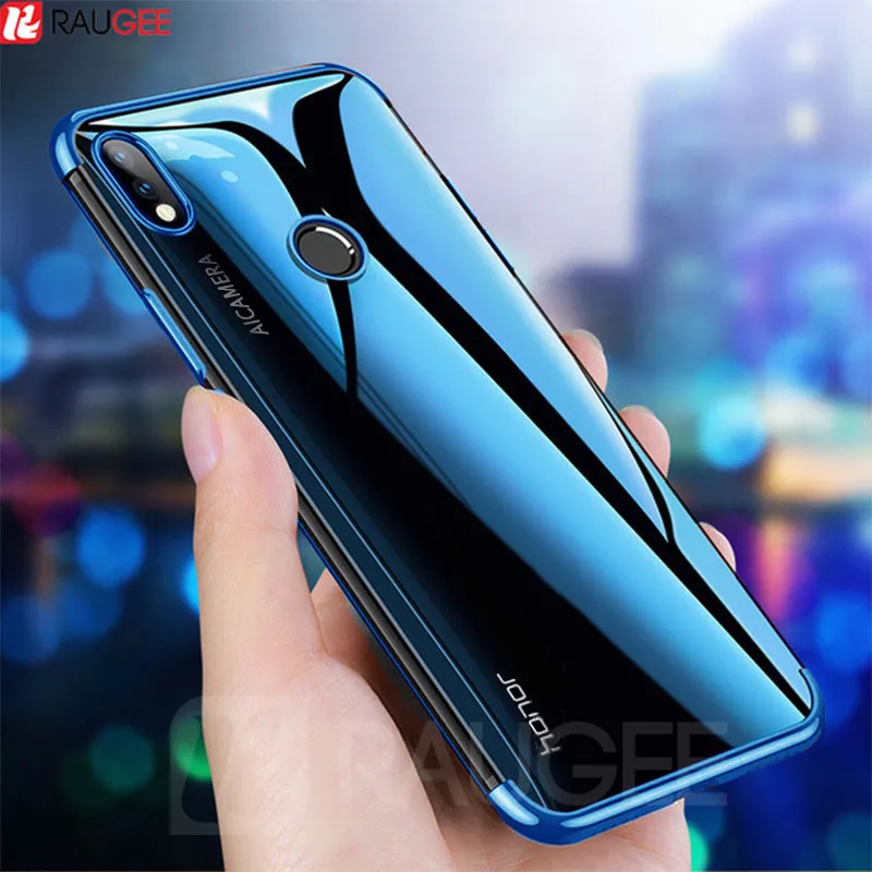 

Clear Case For Huawei Honor 8X Case Luxury Bumper Transparent TPU Silicon Plating Shining Cover For Huawei Honor 8X MAX Case