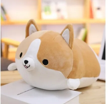 1 шт. 35/55 см Мягкие Плюшевые Kawaii толстый Косплей Shiba «Лисья Секретная служба»(Inu и собаки из мультфильма, подушка для детей girlfreind подарок на день рождения - Цвет: e    Corgi Dog