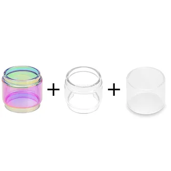 

3PCS High Quality Replacement Glass Tube for Smoant Ladon Tank RBA coil (1 piece Bubble+1 Normal+1 Rainbow)