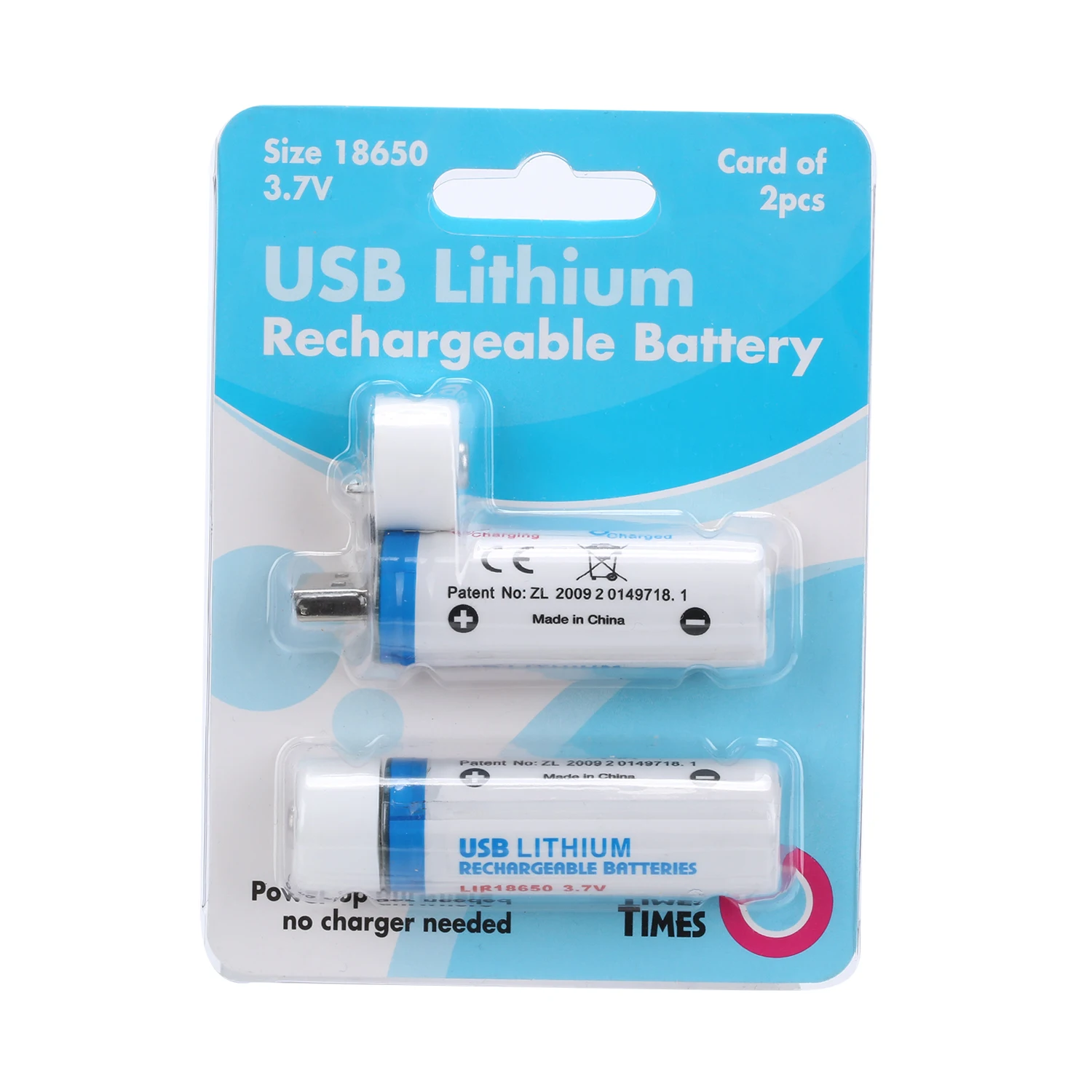 Быстрая зарядка 18650 3 7 В 1400 мАч Перезаряжаемый USB литий-ионный аккумулятор
