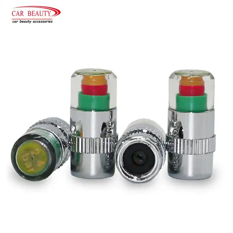 4 шт./лот 2,4 Бар 36PSI автомобильный монитор давления в шинах манометр колпачок Датчик Индикатор 3 цвета глазное оповещение датчик давления воздуха - изображение