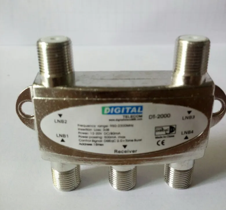 

DIGITAL DT-200 High quality 4 in 1 DiSEqC Switch Satellites FTA TV LNB Switch For Satellite Receiver