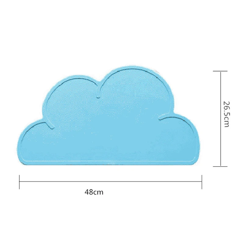 Детская посуда в скандинавском стиле в форме облаков, силиконовая подставка под столовые приборы, моющиеся и портативные коврики, креативные подушечки NBB0322