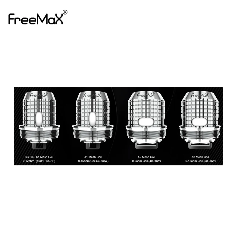 

5pcs/lot Original Freemax Twister Fireluke 2/Fireluke Mesh Coil X1/X2/X3 SS316 Mesh Coil for Freemax Twister 80w Vaporizer Kit
