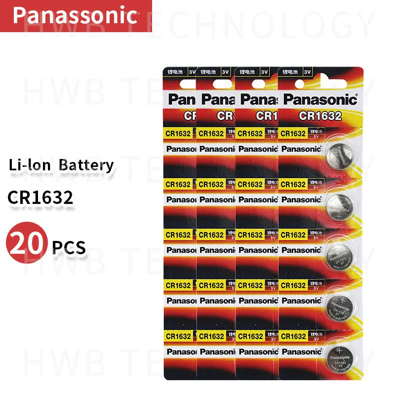 20X PANASONIC CR1632 1632 DL1632 3V литиевые батареи батарея для монет