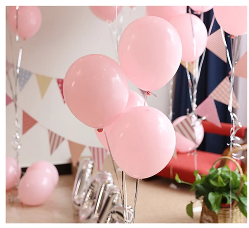 1" 100 шт светло-розовые латексные шары, гелий, свадебные украшения на день рождения, для взрослых детей, детские матовые игрушки, Globos - Цвет: Light Pink