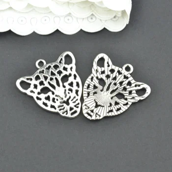 

10Pcs metal leopard head Charm Antique Tibetan Silver Pendant Jewelry Products Charms Diy Pendants For Necklace Bracelets 2255