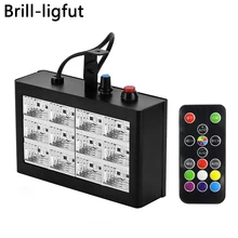 12W 12 LED Stage Light Sound Activated DJ Disco Party Club KTV Strobe Light Festival Wedding Strobe Flash Stage Lighting Effects 12W 12 LED Stage Light Sound Activated DJ Disco Party Club KTV Strobe Light Festival Wedding Strobe Flash Stage Lighting Effects