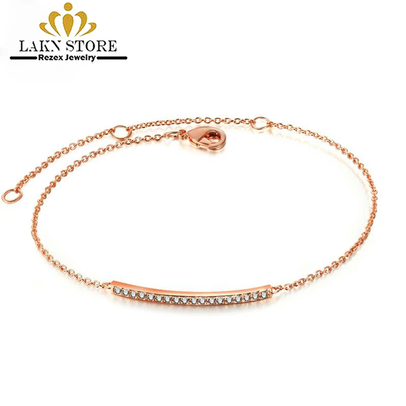 

Luxury Aaa Cubic Zirconia Rose Gold Cz Adjustable Bar Bracelet Womens Men Friendship Bracelets For Best Friends