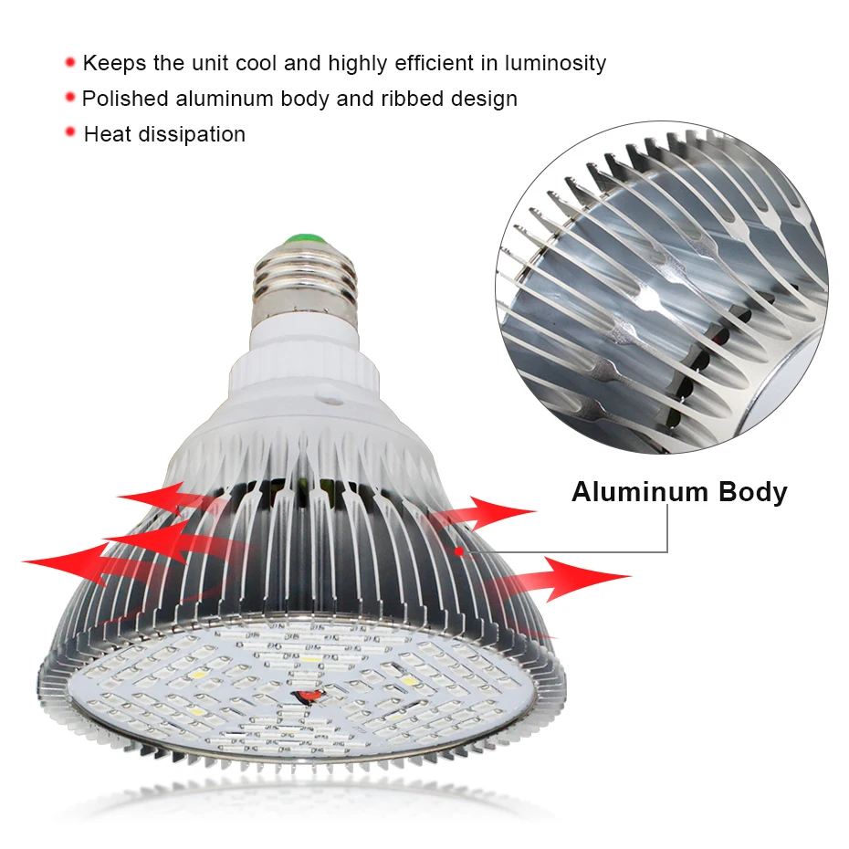 Growing Lamps Plant Grow Light 30w 50w 80w Full Spectrum LED Fitolampy For Plant 700 1000 1500lm Fo - 32869512342