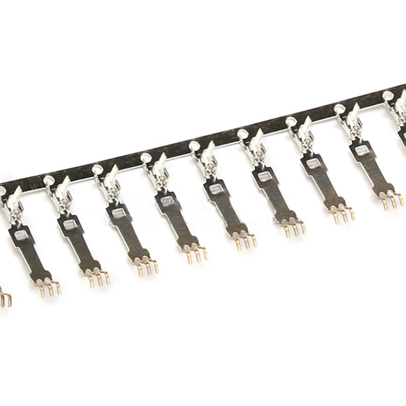 Free Shipping 10pc Sata Goldplated Crimp Pins Terminal Sata Power Supply Interface Terminal