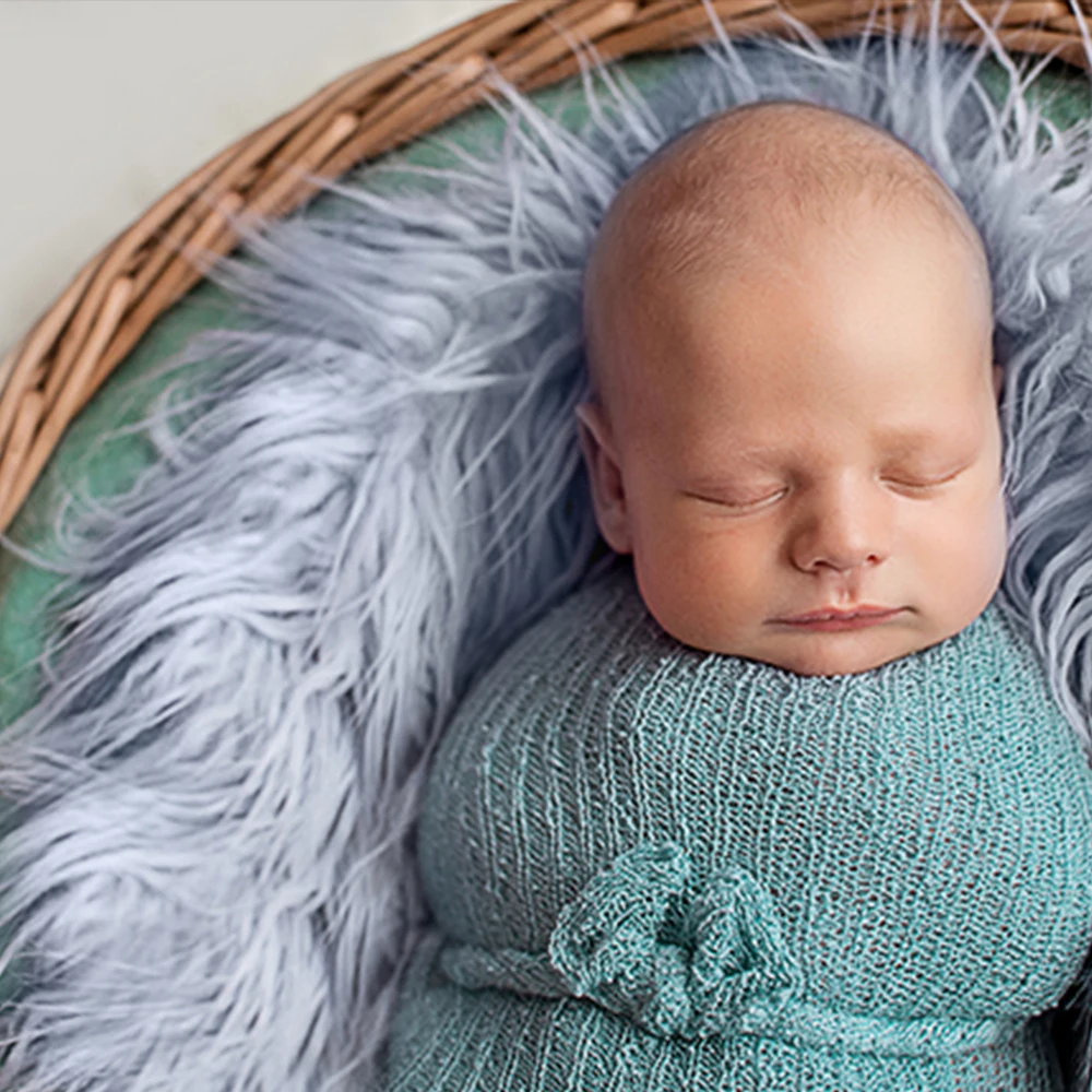 D& J детское круглое одеяло для фотосъемки из искусственного меха реквизит для фотосессии новорожденных фон корзина наполнитель аксессуары для фотосессии