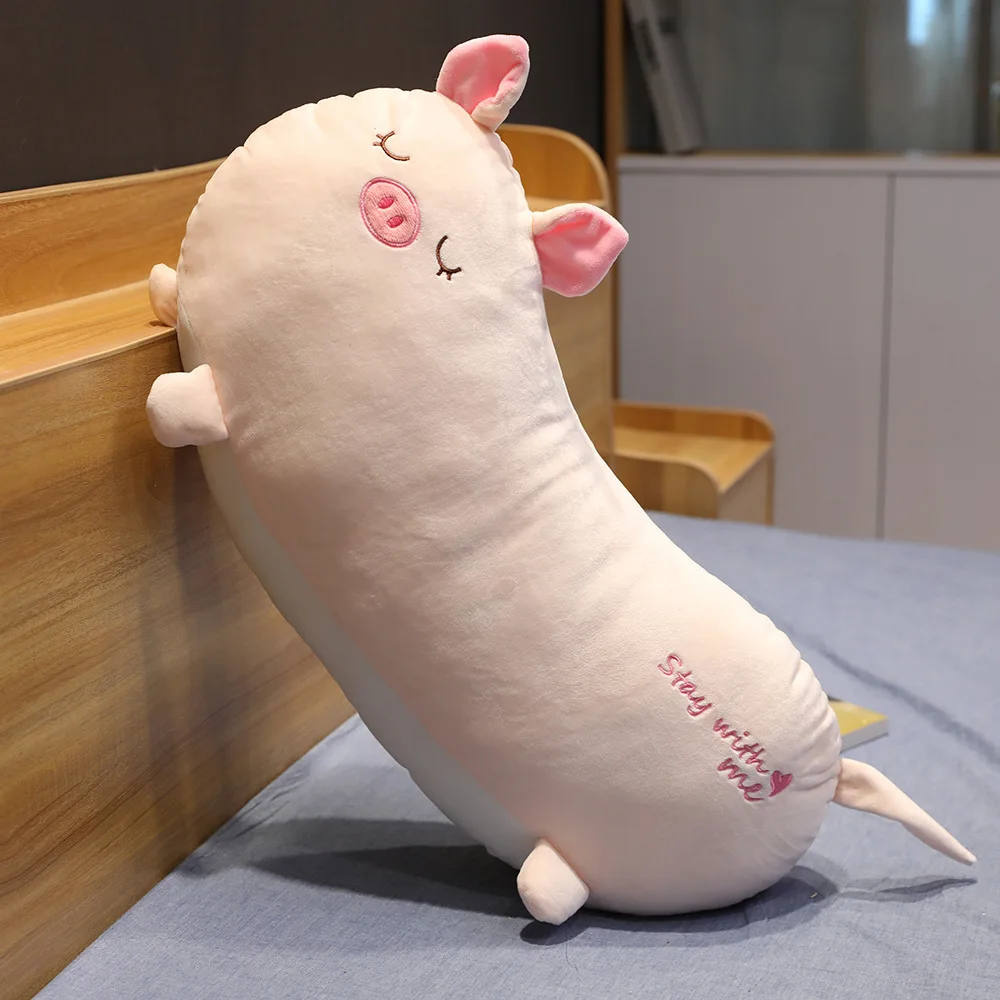 65/85 Cm Sausage Shape Animal Pillow Plush Toy Lovely Stuffed Animal Pig Cat Unicorn Mouse Pillow Kids Birthday Gift Home Decor