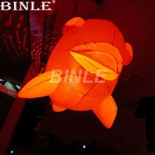 Fancy 1.5m large hanging led inflatable clown fish balloon for indoor outdoor party decoration