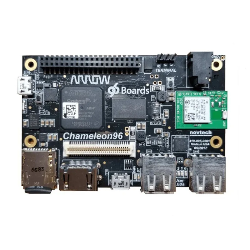 1 шт. х хамелеон96 комплект Cyclone V SoC FPGA Двухъядерный ARM Cortex A9 макетная плата