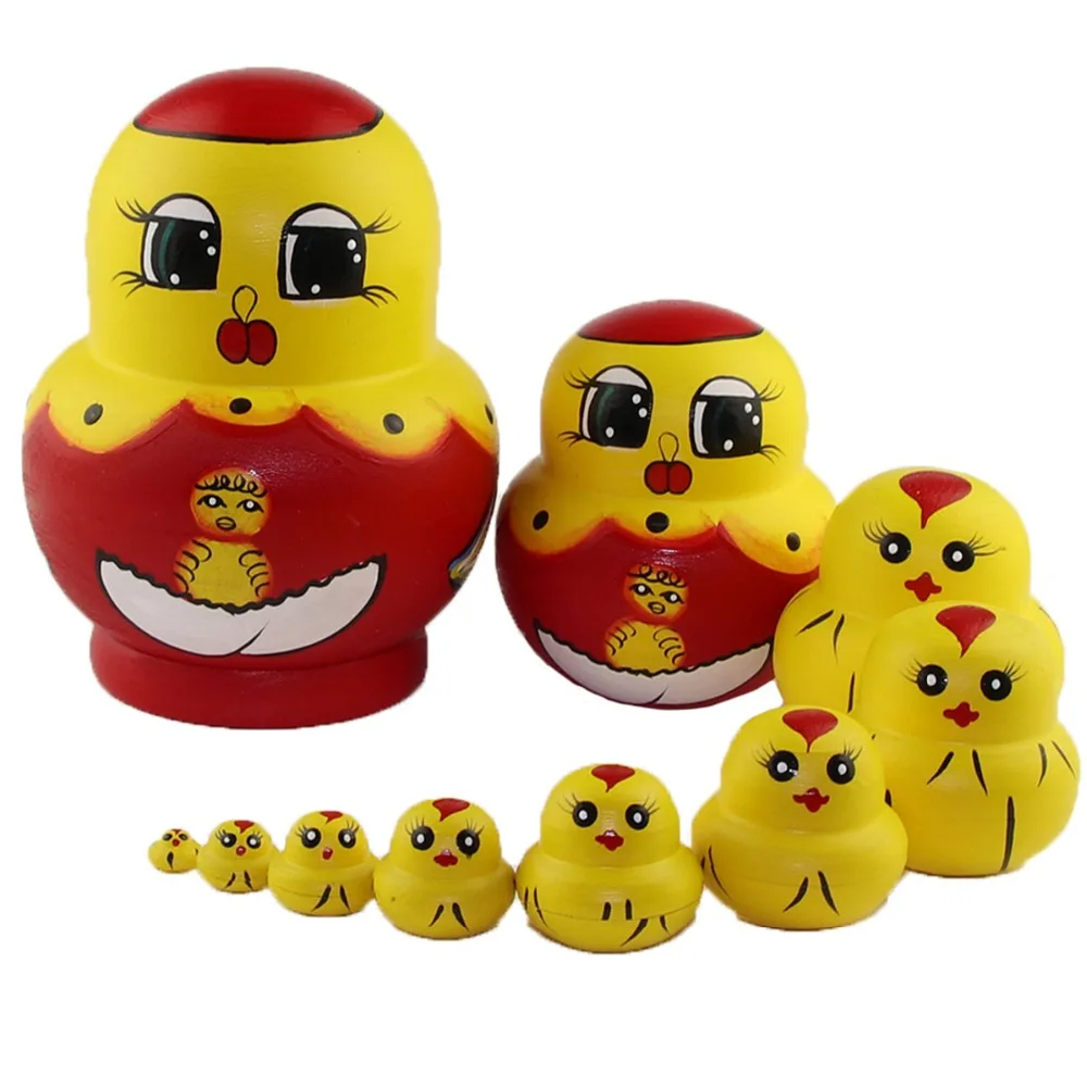 Konrisa Matryoshka Nesting Dolls Set Of 5 Pieces Angel Elf Handmade Figurine Wooden Stacking Dolls For Girls Wedding Party Supplies Home Decoration