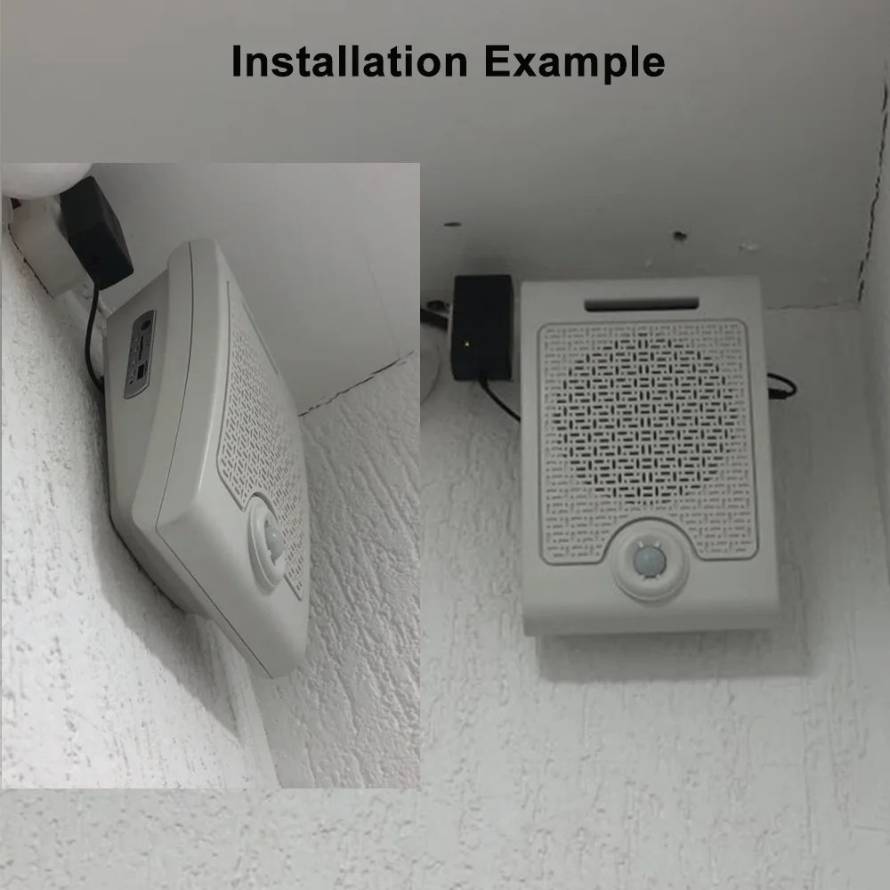 Wall Mount High Power PIR Motion Sensor Button Activated Sound Amplifier Speaker for Safety Attention Blind Guide Voice Reminder Wall Mount High Power PIR Motion Sensor Button Activated Sound Amplifier Speaker for Safety Attention Blind Guide Voice Reminder