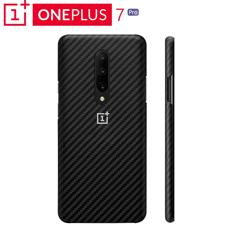 Оригинальный защитный чехол OnePlus 7 Pro Karbon идеально подходящий для надежной защиты