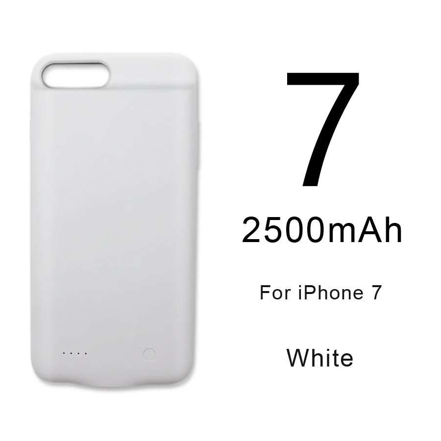 For iPhone 7 HORUG чехол для зарядного устройства для iPhone 6, 7, 8, 6s Plus, чехол для аккумулятора, внешний аккумулятор, чехол для зарядки s, зарядное устройство, ультра тонкий внешний чехол - Цвет: For iPhone 7