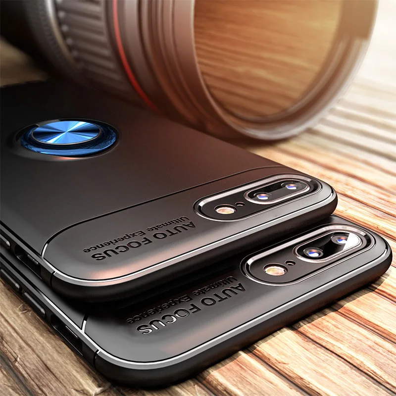 Тонкий чехол для iPhone х 8 плюс Автомобильный держатель силиконовый Телефонные