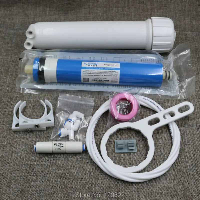 

Free Shipping 100gpd Vontron RO Membrane + 1812 RO Membrane Housing + Reverse Osmosis Water Filter System Parts