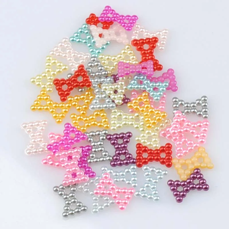 Mix-Color-bowknot-Shape-Imitation-Half-Round-Pearl-Flatback-Beads-for-Scrapbook-DIY-Decoration-400pcs (5)