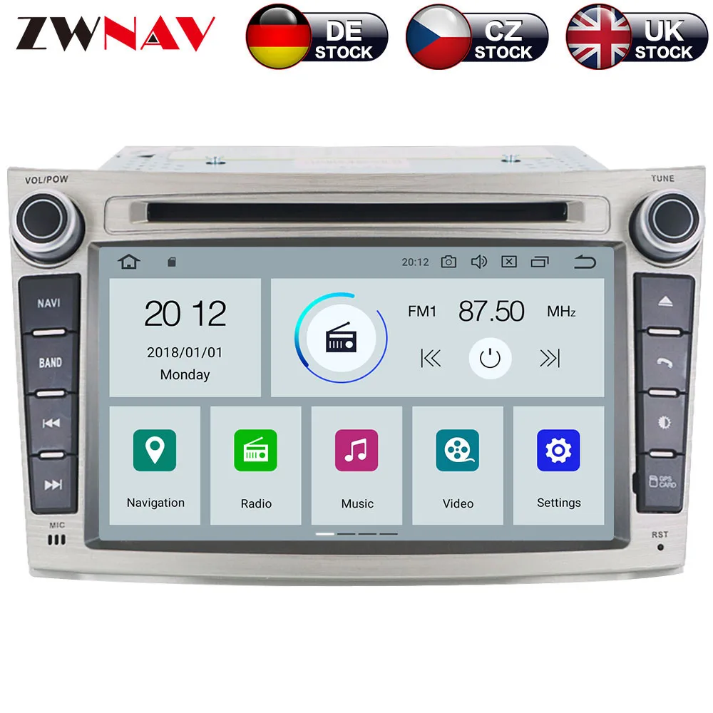 

ZWNAV Android 9.0 4+32GB Car DVD Player for Subaru Legacy Outback 2009-2014 Radio Ibiza GPS Navigation Mirroring link head unit