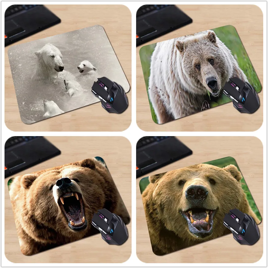 

Babaite High Quality Swimming Polar Bears Customized Mouse Pad White and Cute Computer Notebook Laptop Gaming Mice Mat Pad