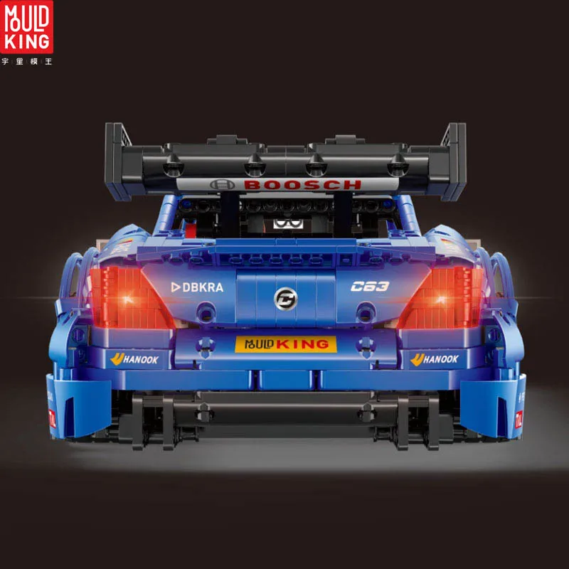Плесень king Technic 13073 MOC 6687 синий комплект гоночных автомобилей строительные блоки
