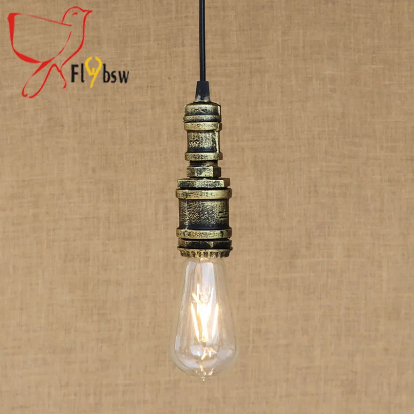 Скандинавский Лофт промышленный Железный водопровод Ретро подвесной светильник