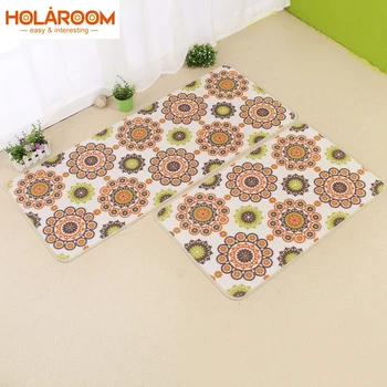 

1piece Dining Room Floor Mat Geometric Pattern Carpet Toilet Mat Kitchen Door Rug Carpet Bathroom Non-slip Printed Doormat