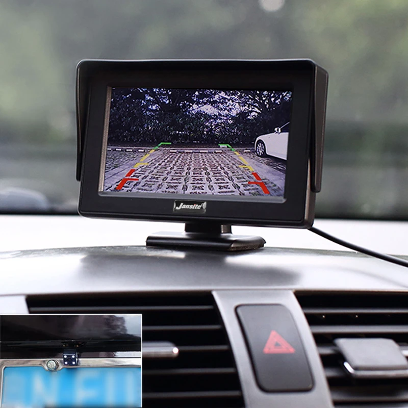 Автомобильный монитор 4," экран для камеры заднего вида TFT lcd дисплей HD цифровой цветной PAL/NTSC камера заднего вида система парковки