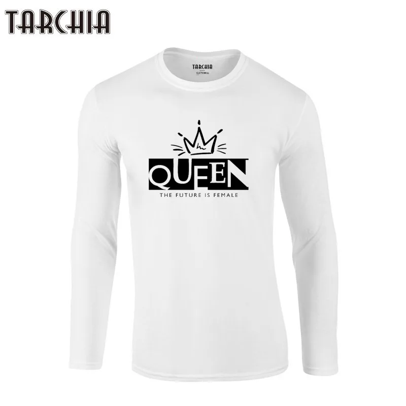 Футболки TARCHIA новый дизайн 2021 года футболки из 100% хлопка с длинным рукавом