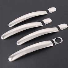 Крышка дверных ручек из нержавеющей стали для Volkswagen VW Jetta MK6 POLO 9N Tiguan Touran сидение BORA Skoda Octavia Fabia Rapid Yeti TT