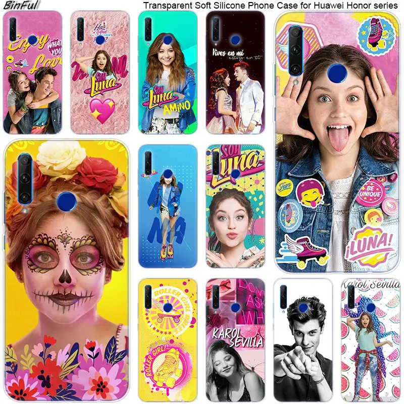 

Hot Soy Luna Soft Silicone Phone Case for Huawei Honor 20 20i 10 9 8 Lite 8X 8C 8A 8S 7S 7A Pro View 20 Fashion Cover