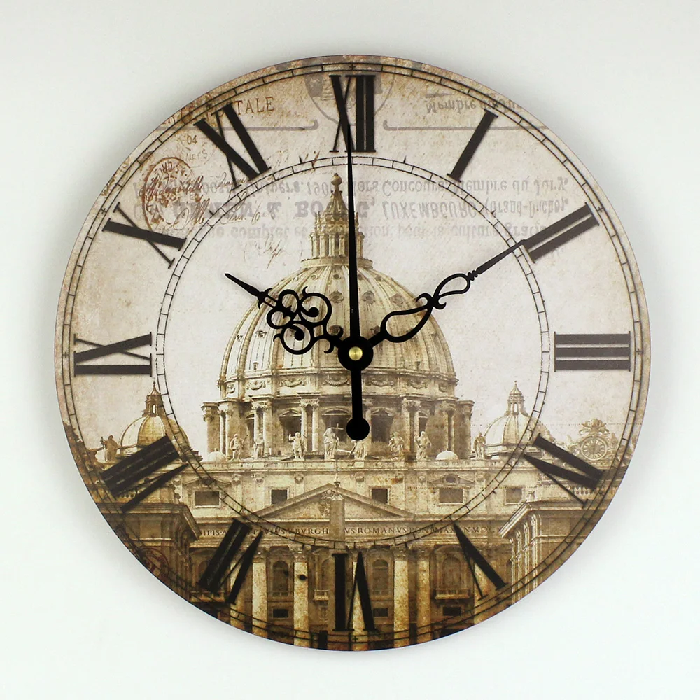 wholesale Europe style quiet large decorative wall clock waterproof