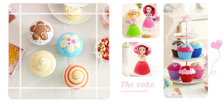 Стиль чашка пирожное кукла s 9 см кекс сюрприз кукла игрушки для детей подарок на день рождения мини чашка пирожное кукла