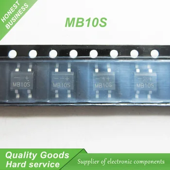 

10pcs MB10S SOP-4 Bridge Rectifiers 1000V 0.5A new original