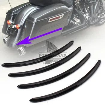 

Motorcycles Stickers Rear Fender Accents Trim Refit Splash Guard Paste Black For Harley Street Glides 2006-17 Road Glide 2010-07