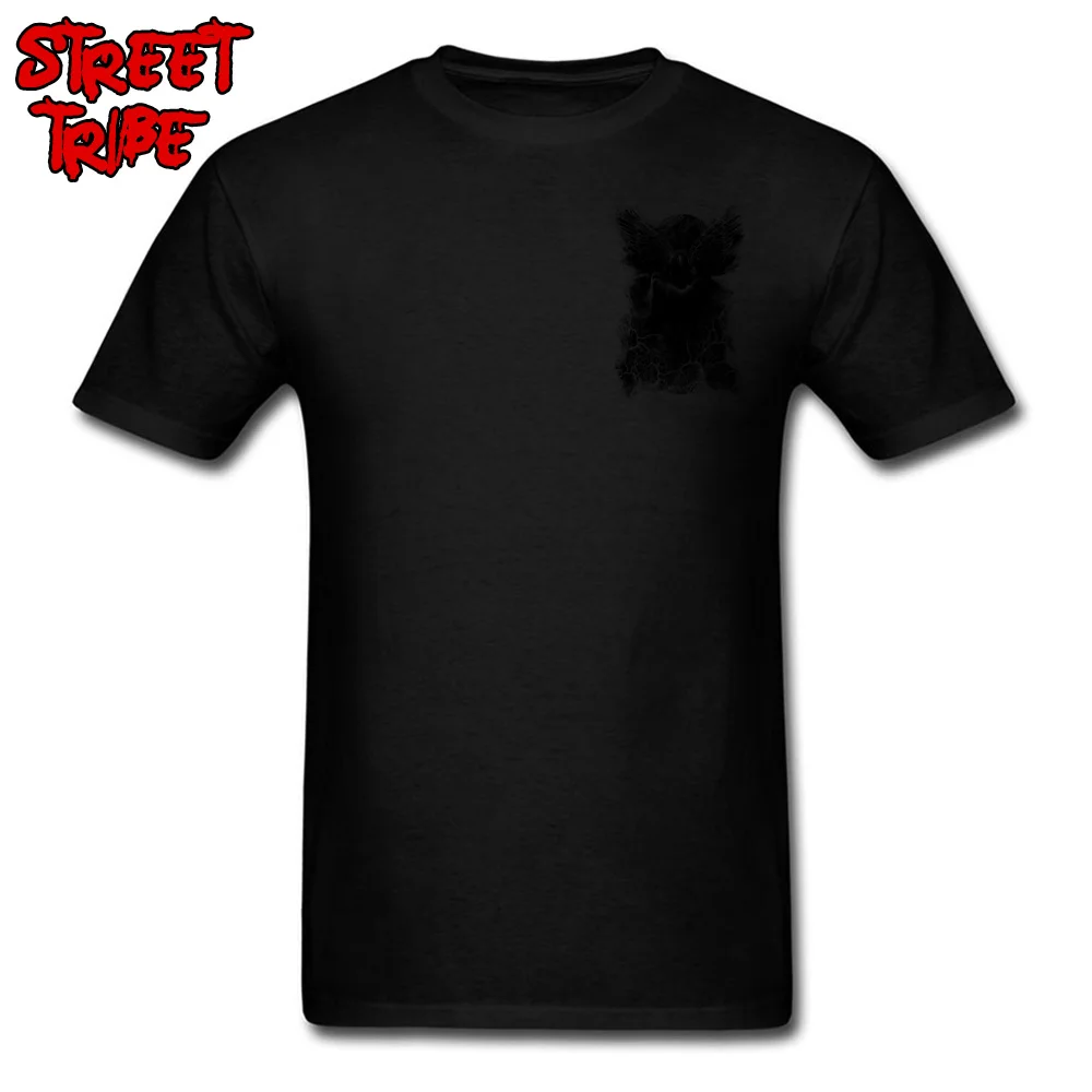 Black Death футболки мужские футболки модные безумные Топы Grim футболка reaper летняя белая одежда с коротким рукавом хлопковая ткань - Цвет: Chest Print Black