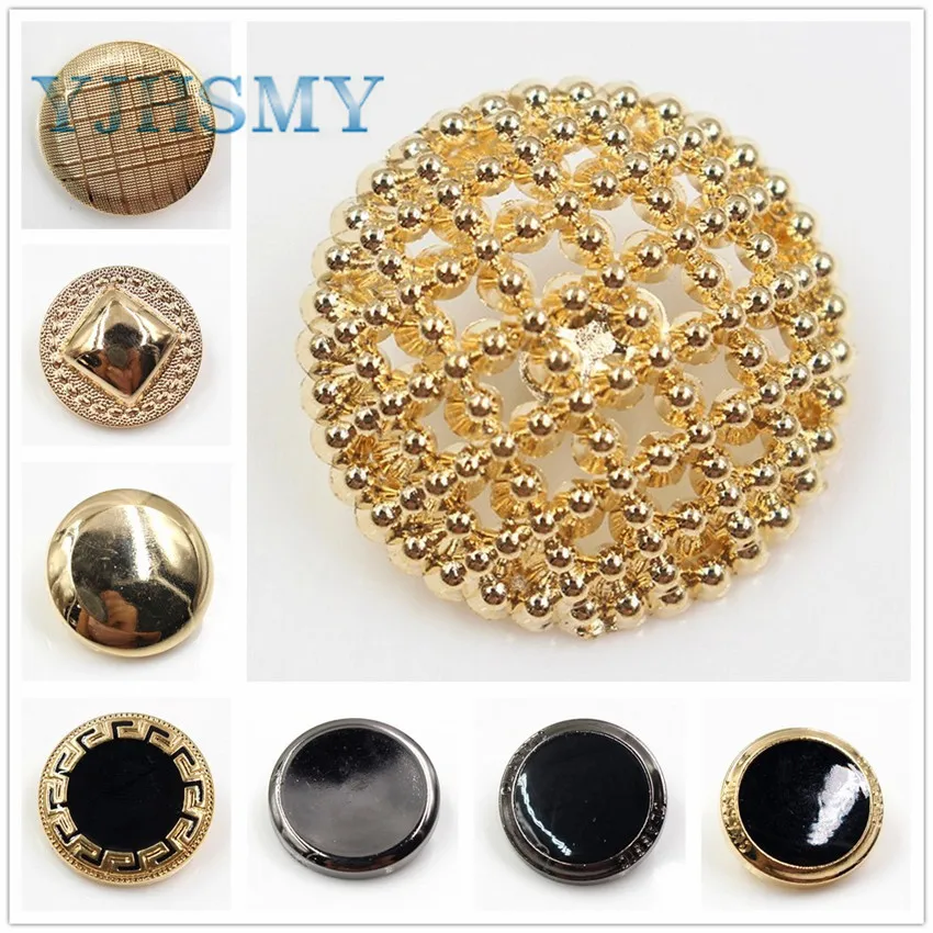 

177183,12pcs fashion Metal Blazer Button Set - more style - For Blazer, Suits, Sport Coat, Uniform, Jacket (Gold and gun color)