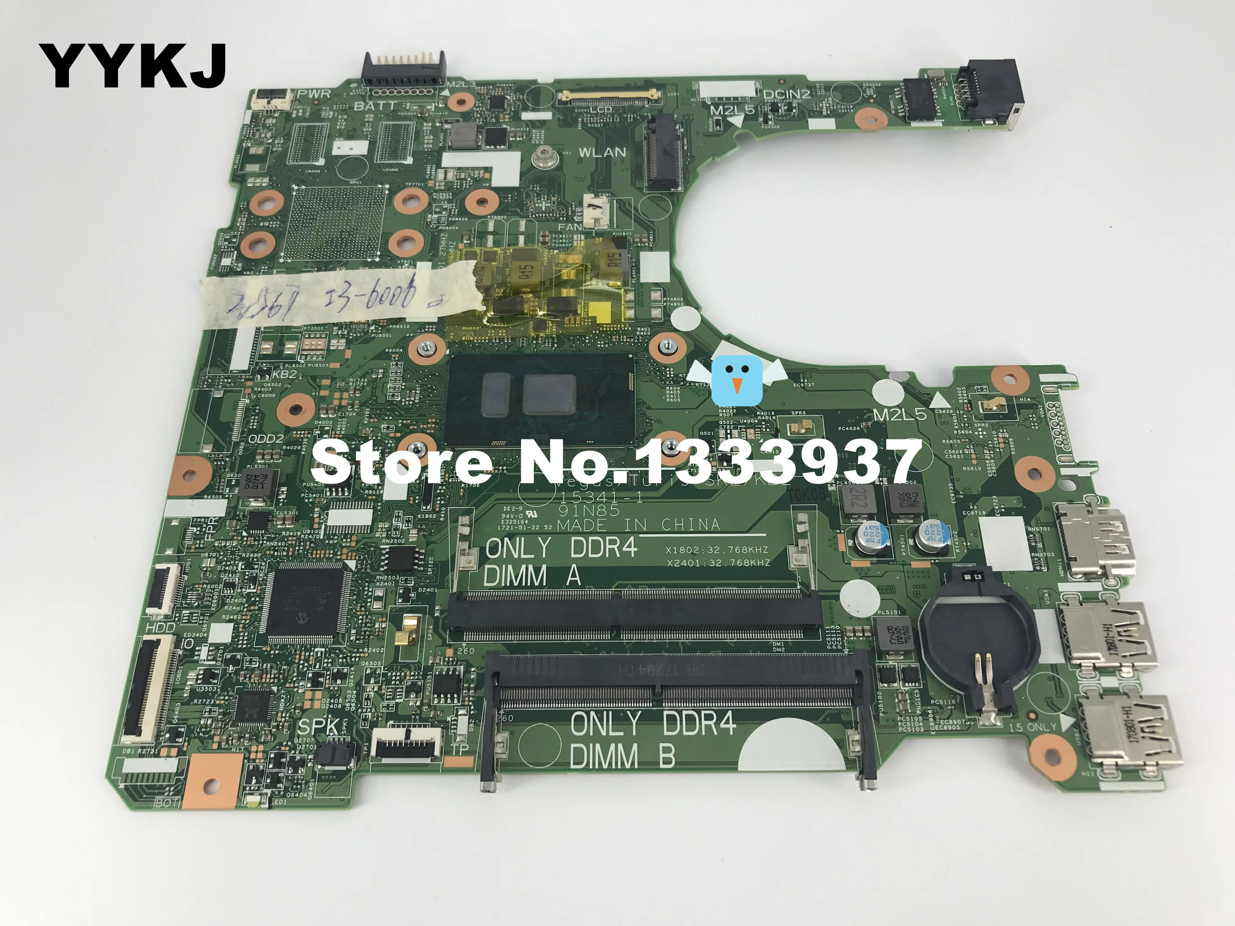 CN-0NP4RY 0NP4RY NP4RY для DELL Inspiron 15 3567 3467 материнская плата ноутбука с SR2UW I3-6006U cpu 15341-1 91N85 |