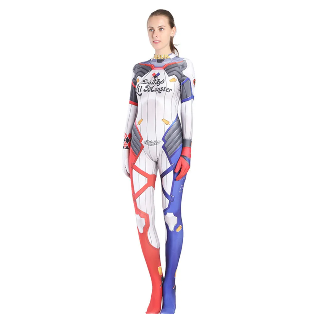 Cosplay&ware Movie Squad Harley Quinn Cosplay Costume 3d Print Adult Women Kids Girls Lycra Zentai Jumpsuits Halloween Bodysuit Suit -Outlet Maid Outfit Store HTB1cVClzhYaK1RjSZFnq6y80pXaX.jpg