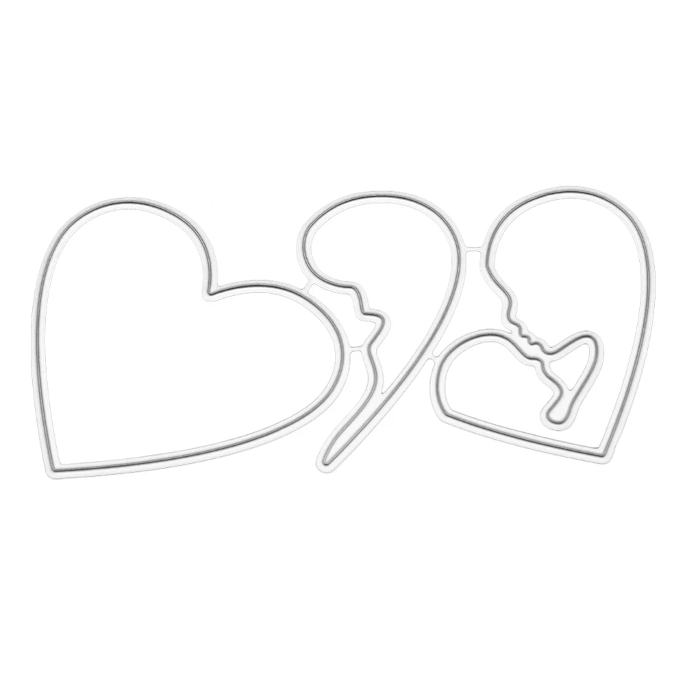 

Hemere 109*56MM Mom and Baby Heart Metal Cutting Dies Stencils for DIY Scrapbooking Album Stamp Paper Card Embossing