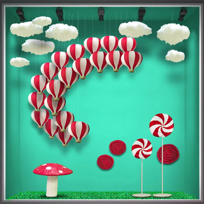 

White Cloud balloon clouds romantic balloons Wedding room decoration hotel room scene layout birthday party